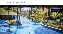 Desktop Screenshot of majesticcolonialresort.com